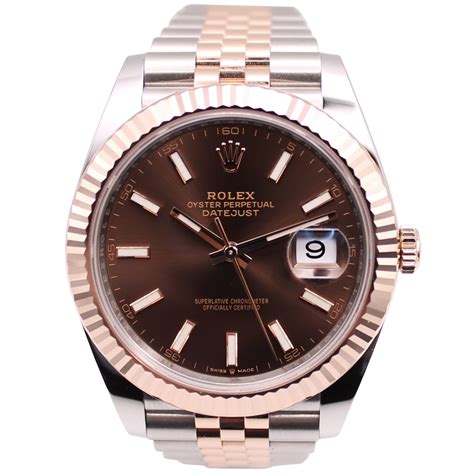 rolex datejust 41 jubilee chocolate|Rolex Datejust 41mm chocolate dial.